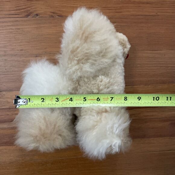 100% Alpaca Poodle Dog Stuffed Animal Peru Plush - Picture 7 of 13